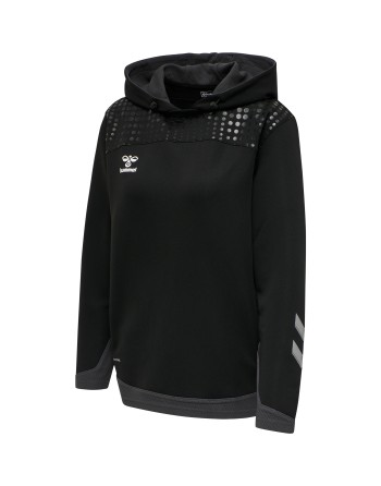 hmlLEAD WOMEN POLY HOODIE / Hauptmaterial: Sweatstoff / Kapuzenfutter: Interlockstoff auf Wasserbasis