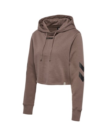 hmlLEGACY WOMAN CROPPED HOODIE / Kurz geschnittener Kapuzenpullover aus Sweatstoff
