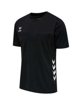 hmlREFEREE CHEVRON JERSEY S/S / Schiedsrichter-Trikot aus Jerseystoff auf Wasserbasis