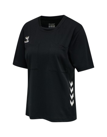 hmlREFEREE CHEVRON WO  JERSEY S/S / Schiedsrichter-Trikot für Damen aus Jerseystoff auf Wasserbasis